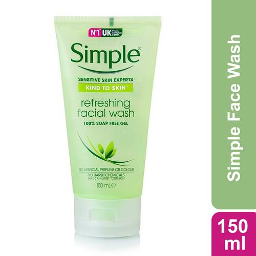 Simple refreshing facial wash
