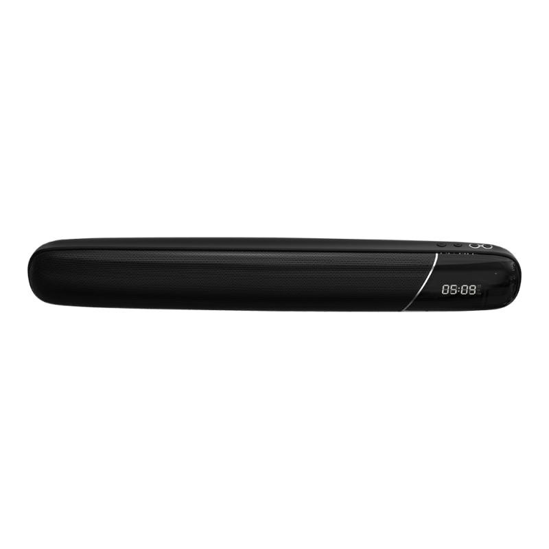 Original REMAX RB-M36 Desktop Wireless Speaker With Alarm Clock-Black
